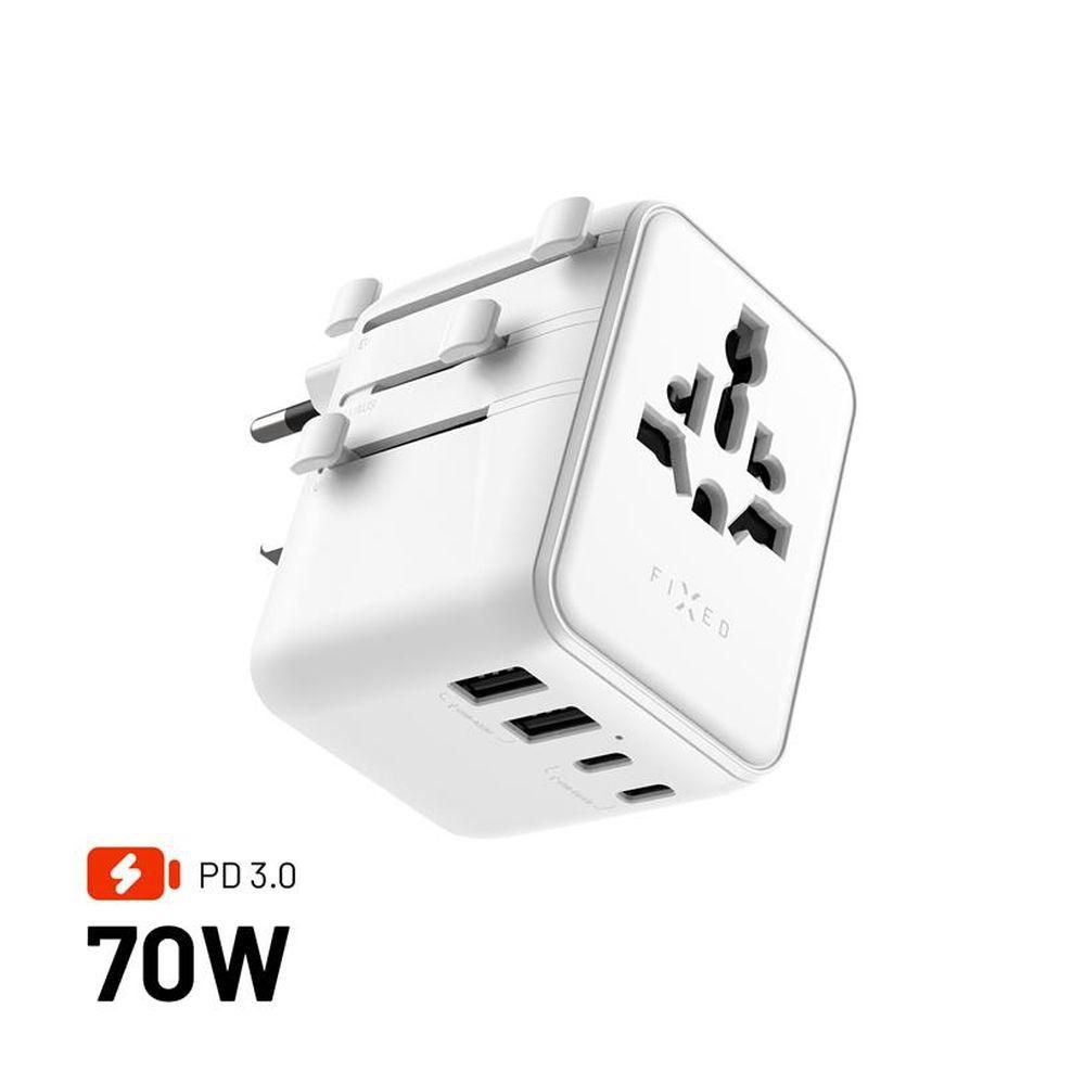 Elektro - Fixed Cestovní adaptér Voyager 70W bílý