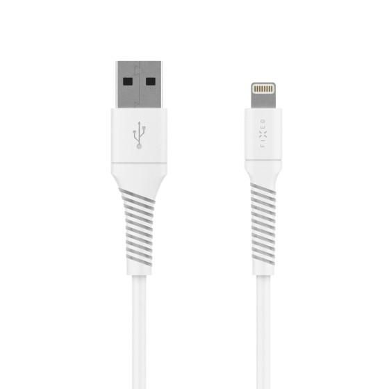 Elektro - Fixed Datový a nabíjecí kabel s konektory USB/Lightning, 1.2m