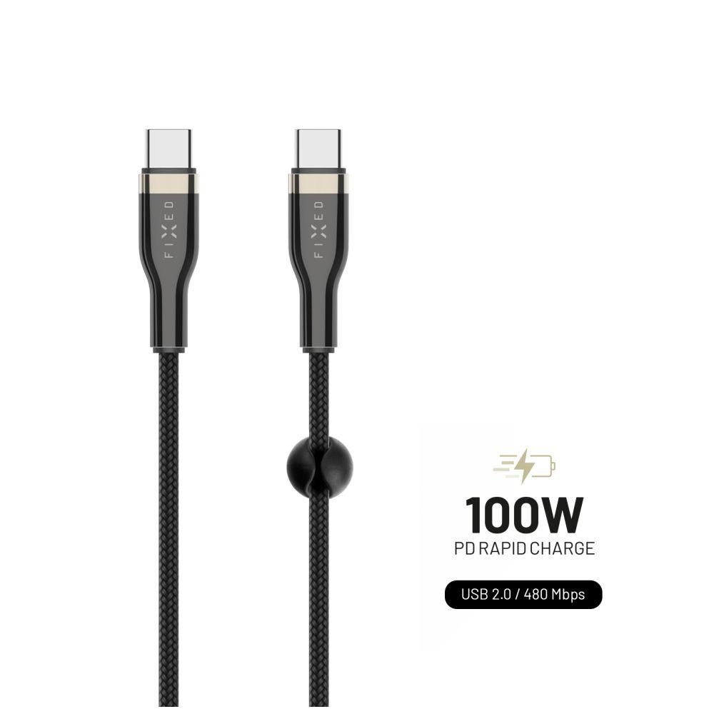 Elektro - Fixed USB kabel , 1.2m, 100W, černý