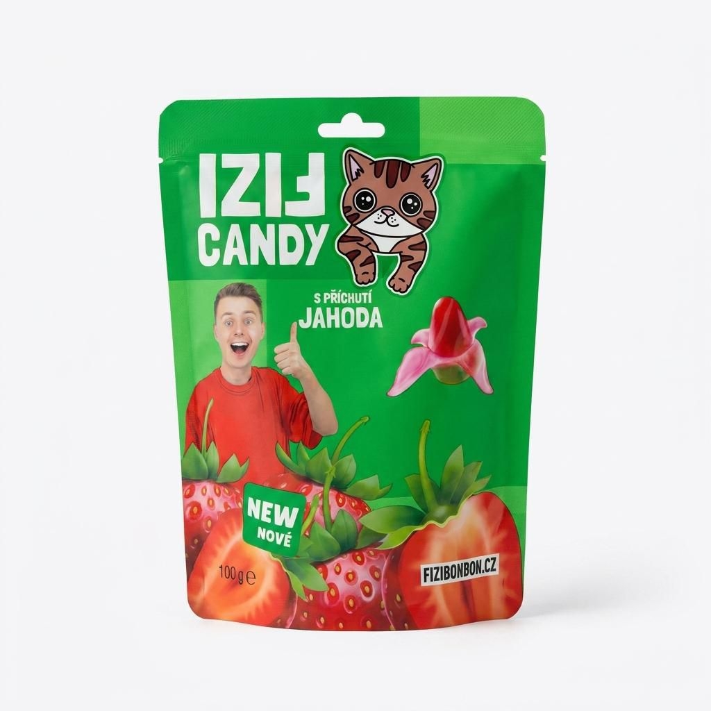 Trvanlivé potraviny - Fizi Juicy Jahoda 100g