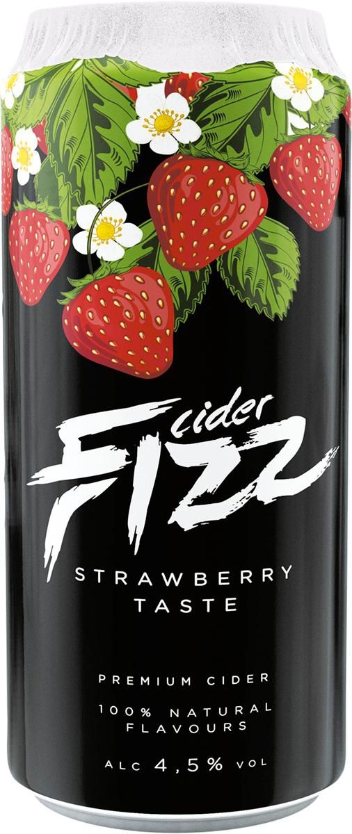 Nápoje - Fizz Cider Jahoda plech 0,5 l