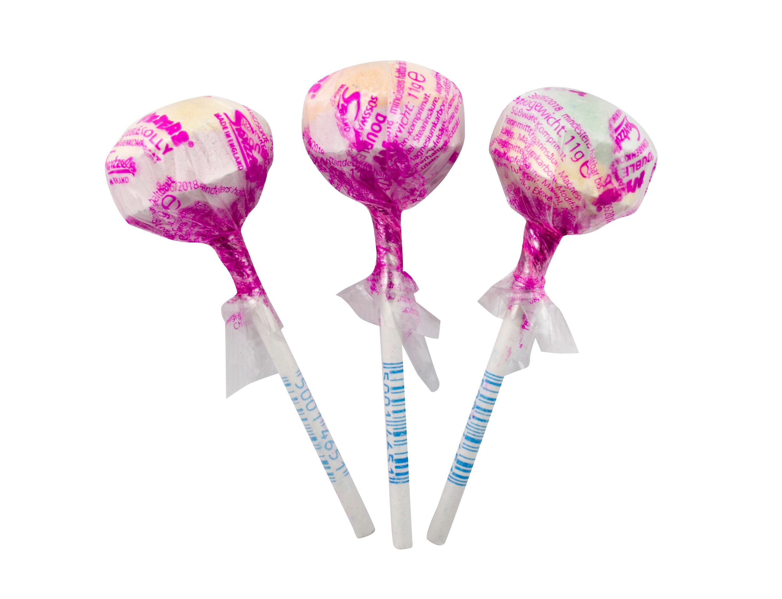 Trvanlivé potraviny - Fizzers Double lolly - balené lízátko 11 g