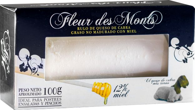 Mléčné a chlazené - Fleur des Monts Čerstvý kozí sýr s medem 100 g