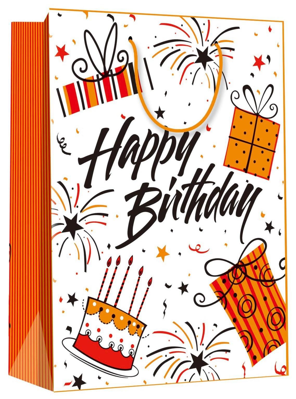 Domácnost a Zahrada - Flexio Dárková taška Hapb M Happy Birthday