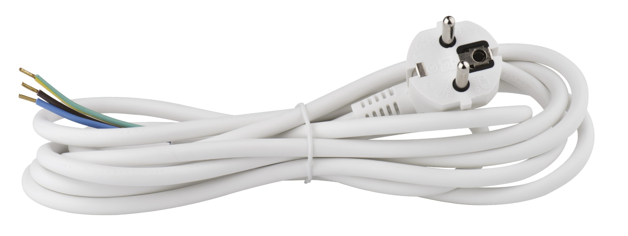 Domácnost a Zahrada - Flexo šňůra bílá PVC 3 x 1,0 mm 3 m