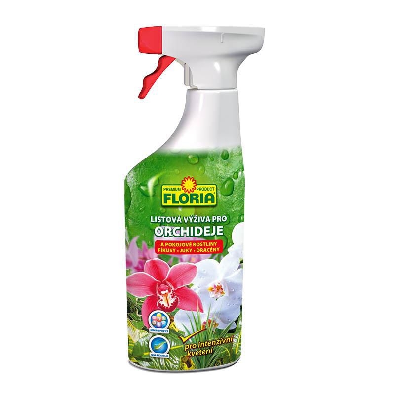 Domácnost a Zahrada - Floria Listová výživa pro orchideje a pokojové rostliny 500ml