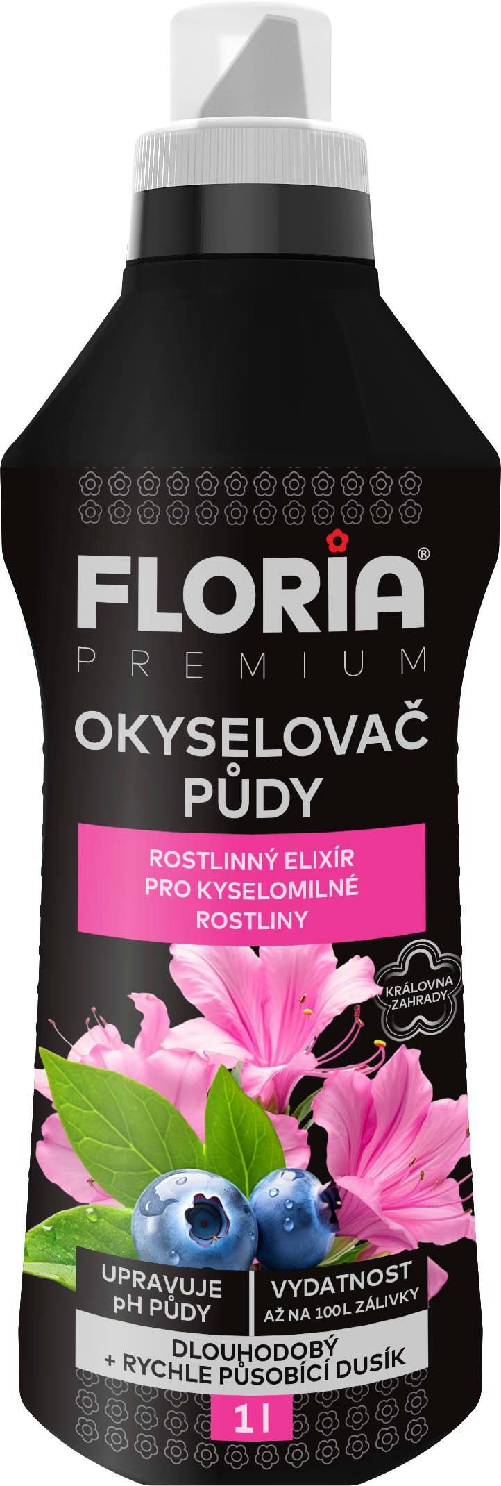 Domácnost a Zahrada - FLORIA Okyselovač a kapalné hnojivo pro kyselomilné rostliny 1l