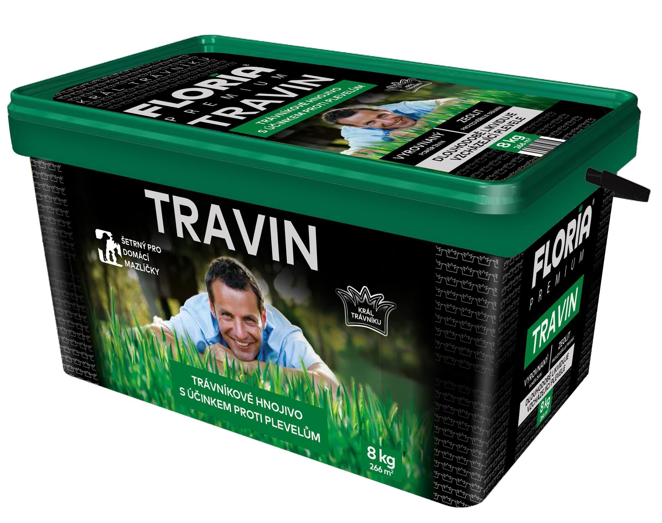 Domácnost a Zahrada - Floria Travin 8 kg 3v1 (hnojivo+herbicid+aktivátor půdy)