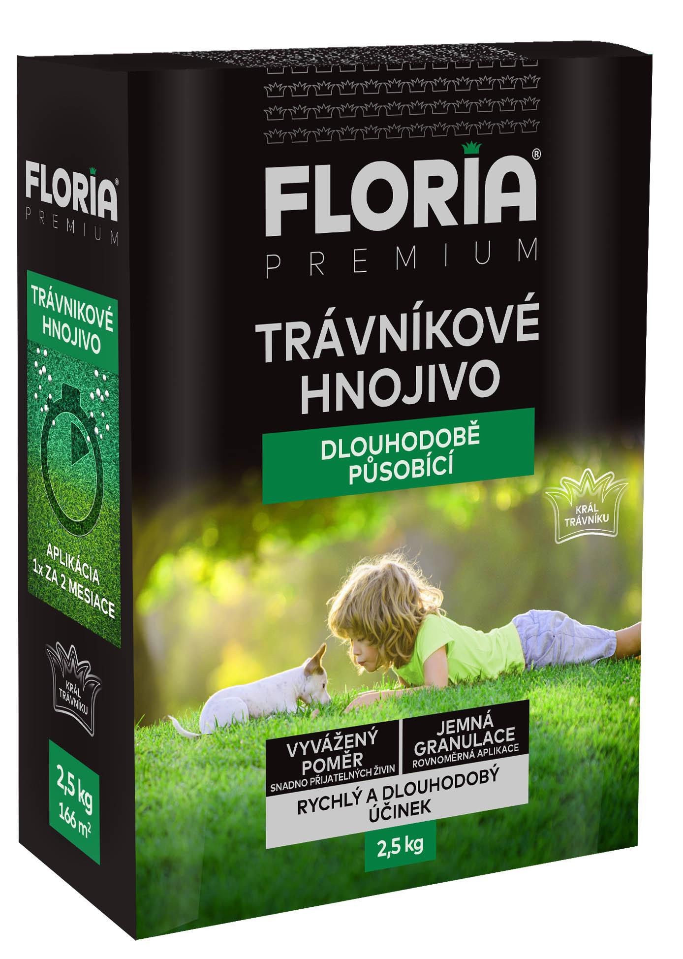 Domácnost a Zahrada - FLORIA Trávníkové hnojivo dlouhodobě působící 2,5 kg