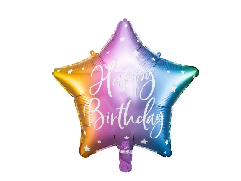 Svět dětí - Foliový balónek, 40cm, Happy Birthday