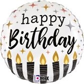 Svět dětí - Foliový balónek, 45cm, Happy Birthday