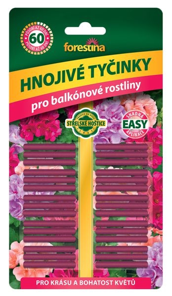 Domácnost a Zahrada - Forestina Hnojivé tyčinky na balkónové rostliny 30 ks