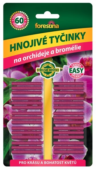 Domácnost a Zahrada - Forestina Hnojivé tyčinky na orchideje a bromélie 30 ks