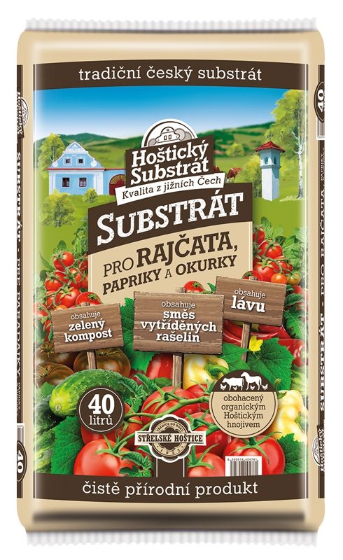 Domácnost a Zahrada - Forestina Hoštický substrát pro rajčata, papriky a okurky 40l