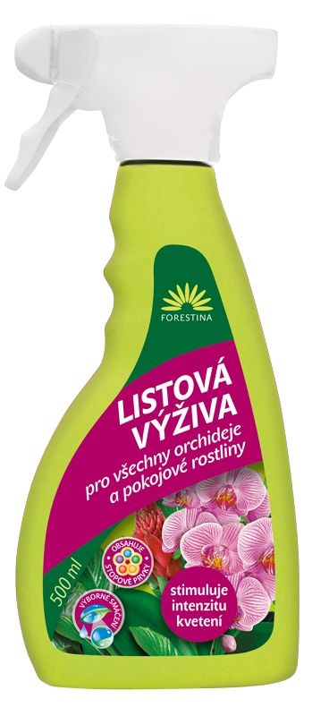 Domácnost a Zahrada - Forestina Listová výživa pro orchideje a další pokojové rostliny 500 ml