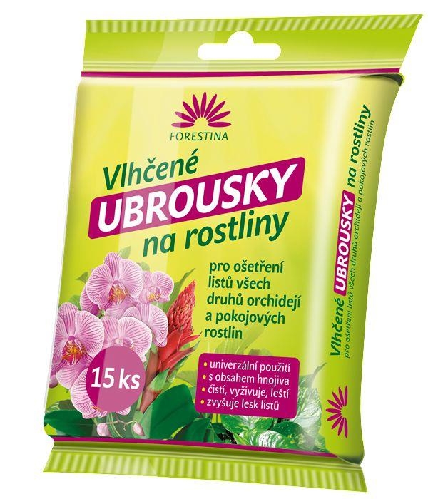 Domácnost a Zahrada - Forestina Vlhčené ubrousky na rostliny 15 ks