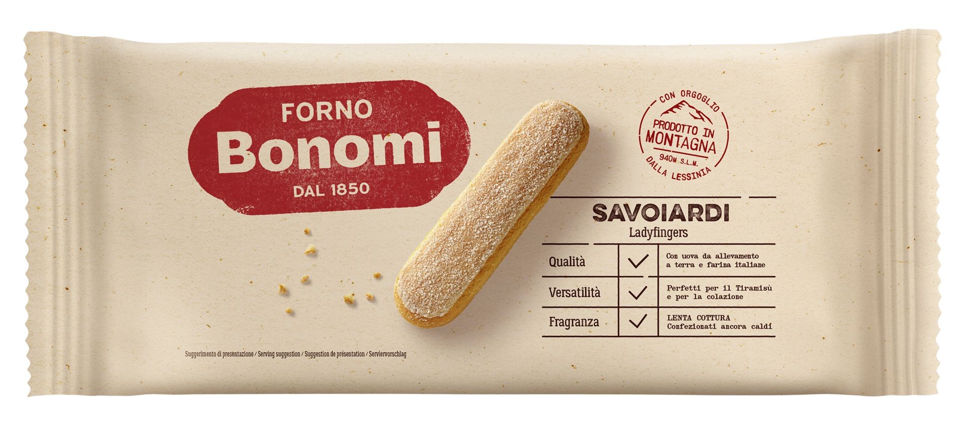 Trvanlivé potraviny - Forno Bonomi Savoiardi cukrářské piškoty 200g