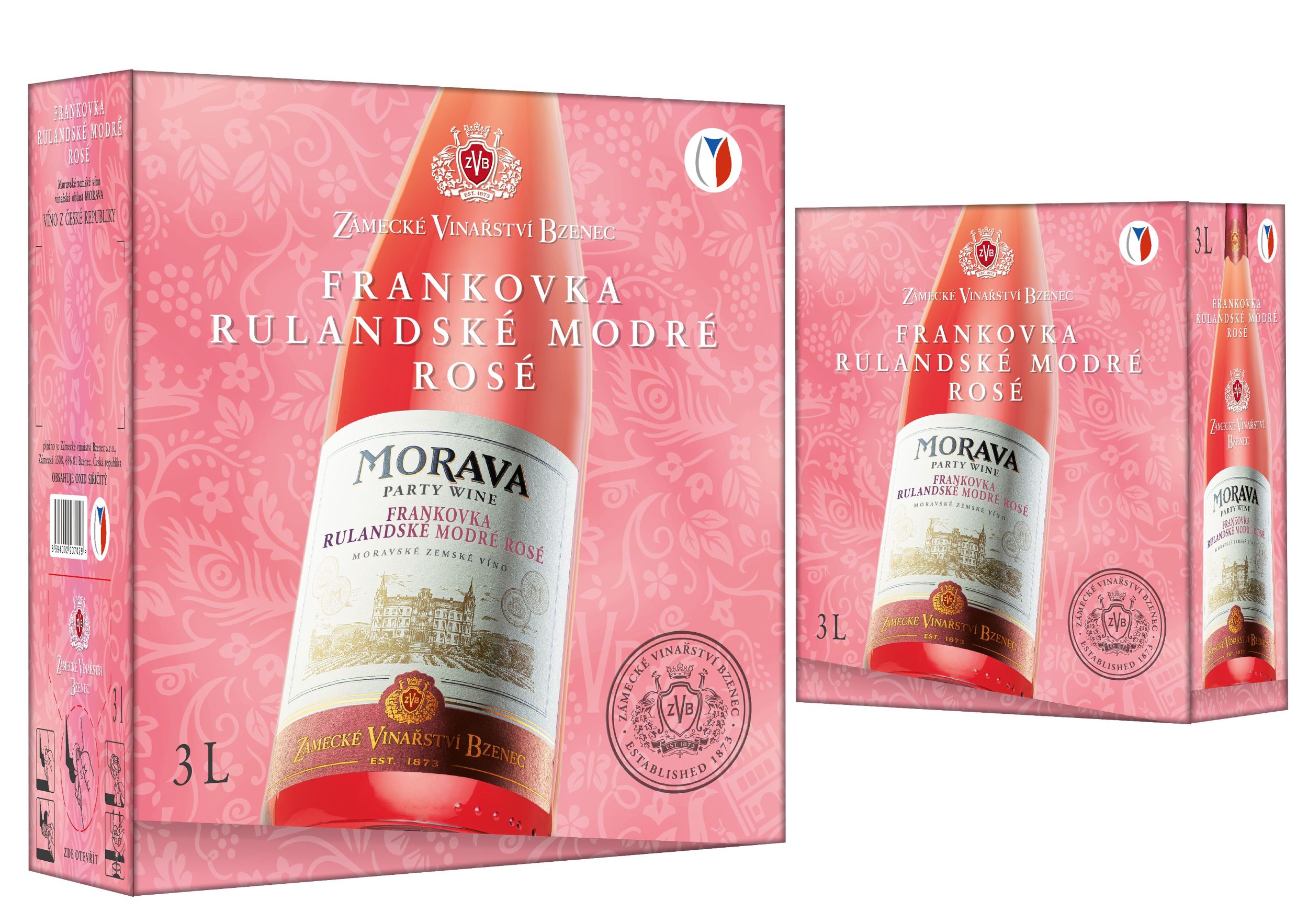 Nápoje - Frankovka + Rulandské modré rosé BIB 3l