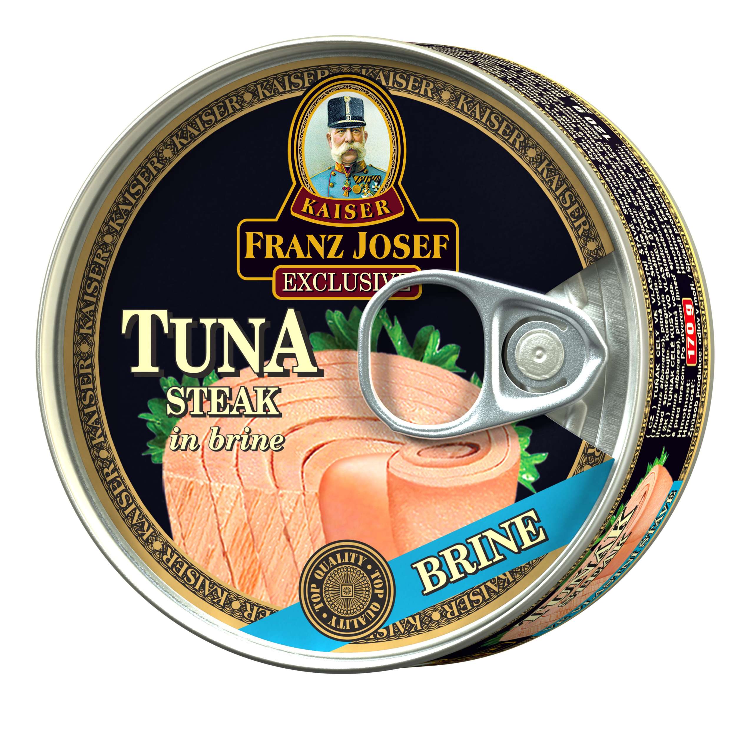 Trvanlivé potraviny - Franz Josef Kaiser Exclusive Tuňák celý ve vlastní šťávě 170g