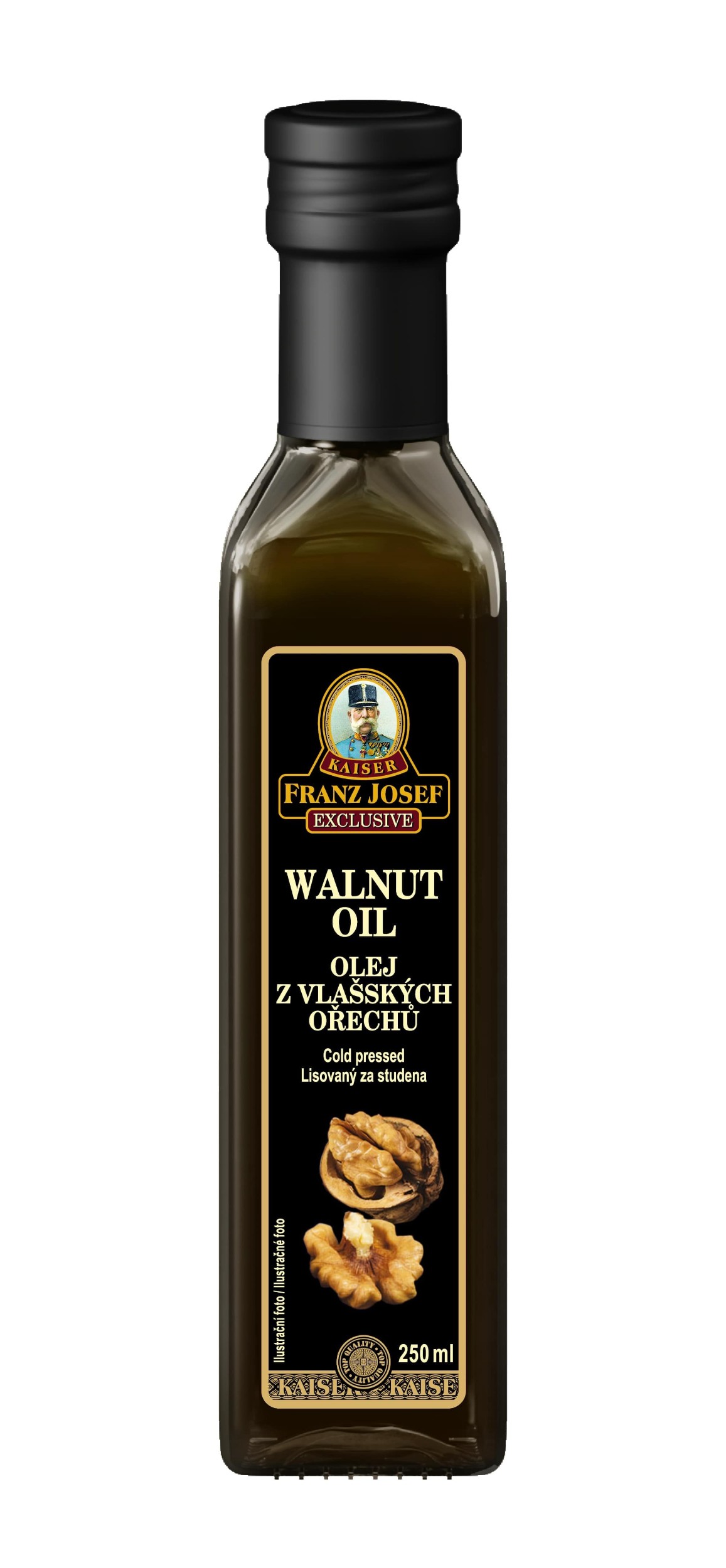 Trvanlivé potraviny - Franz Josef Kaiser Olej z jader vlašských ořechů 250ml
