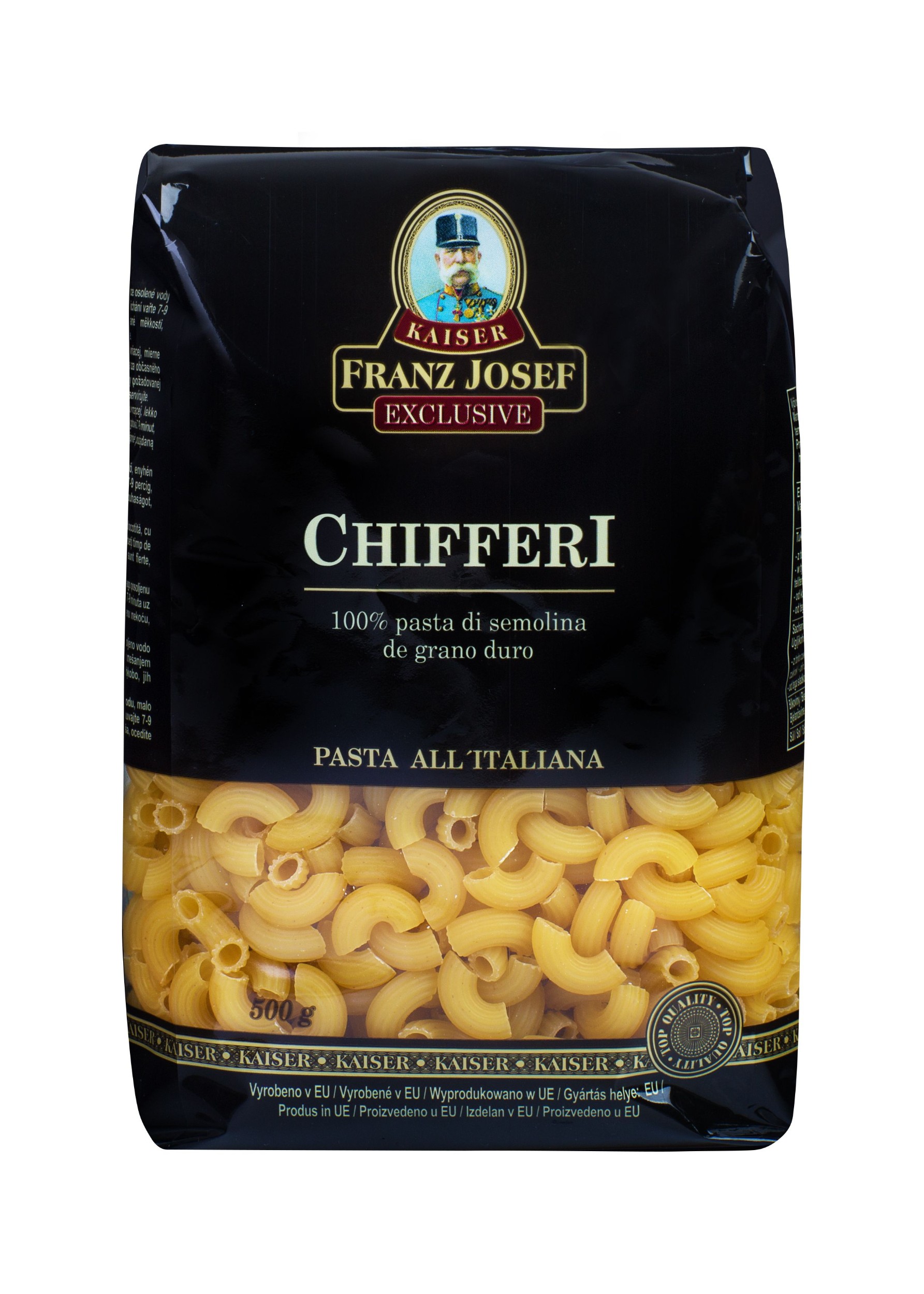 Trvanlivé potraviny - Franz Josef Kaiser Těstoviny Chifferi 500g