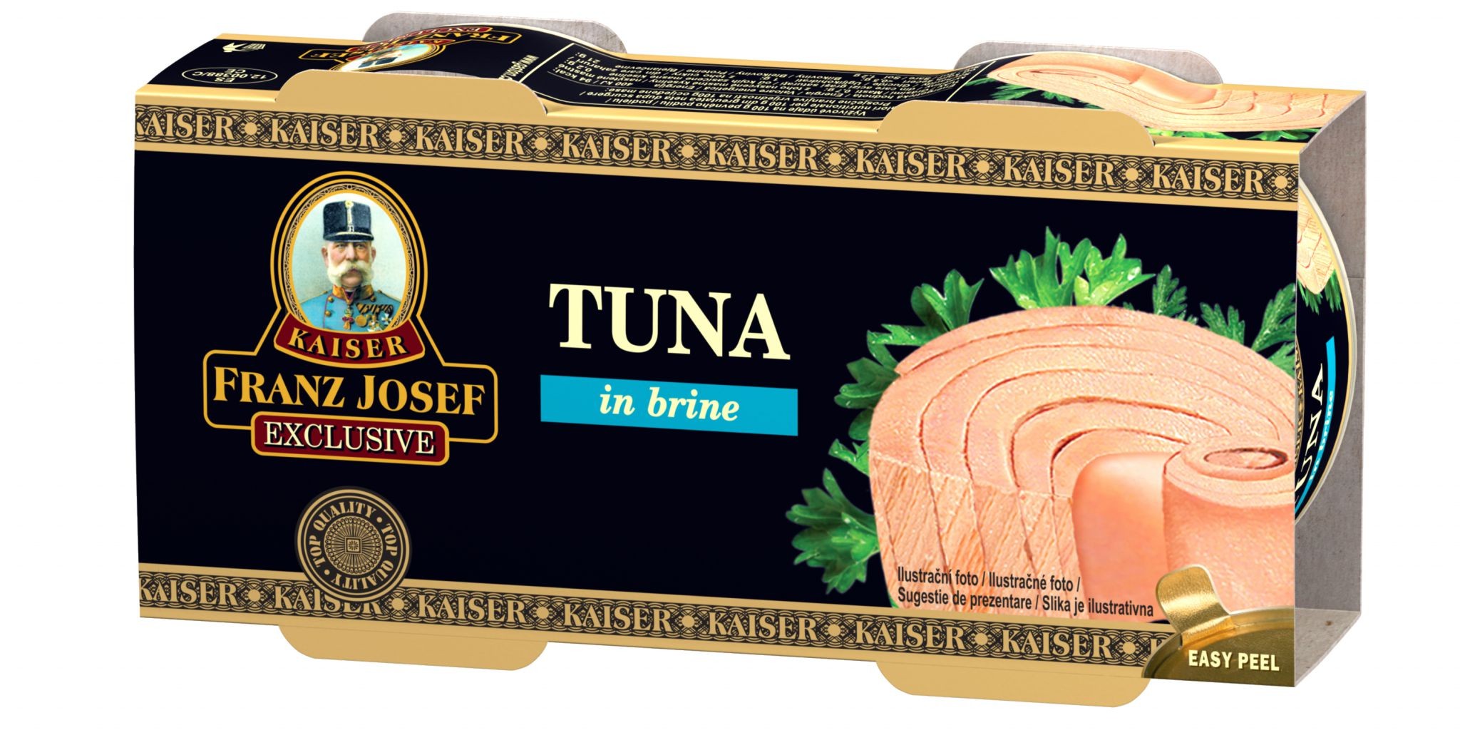 Trvanlivé potraviny - Franz Josef Kaiser Tuňák celý ve vlastní šťávě 2x80g