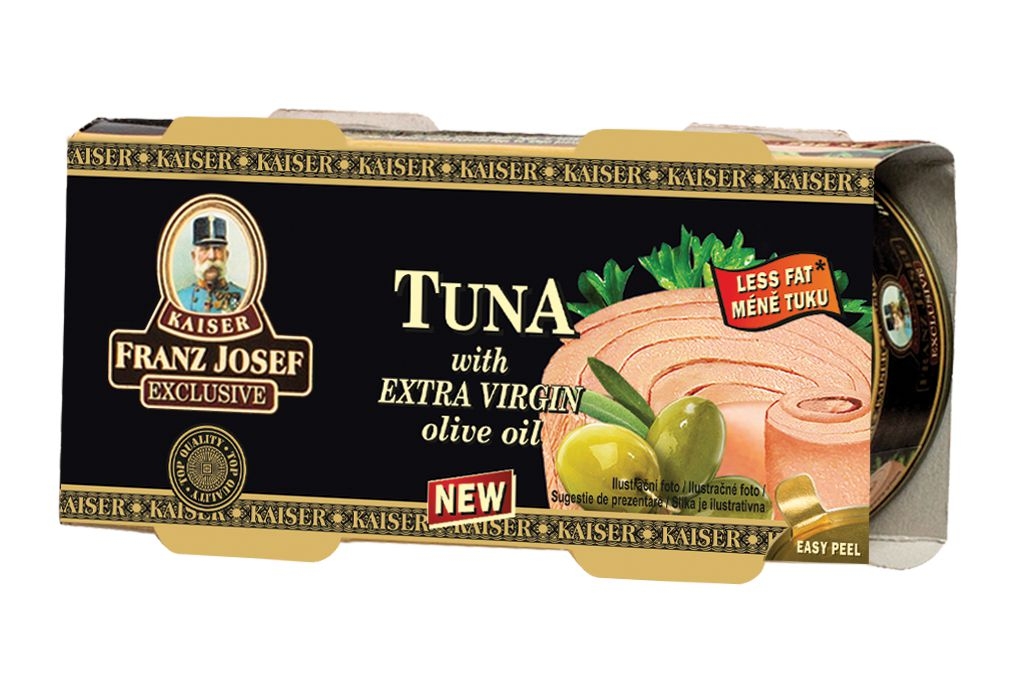 Trvanlivé potraviny - Franz Josef Kaiser Tuňák s extra panenským olivovým olejem 2x60g