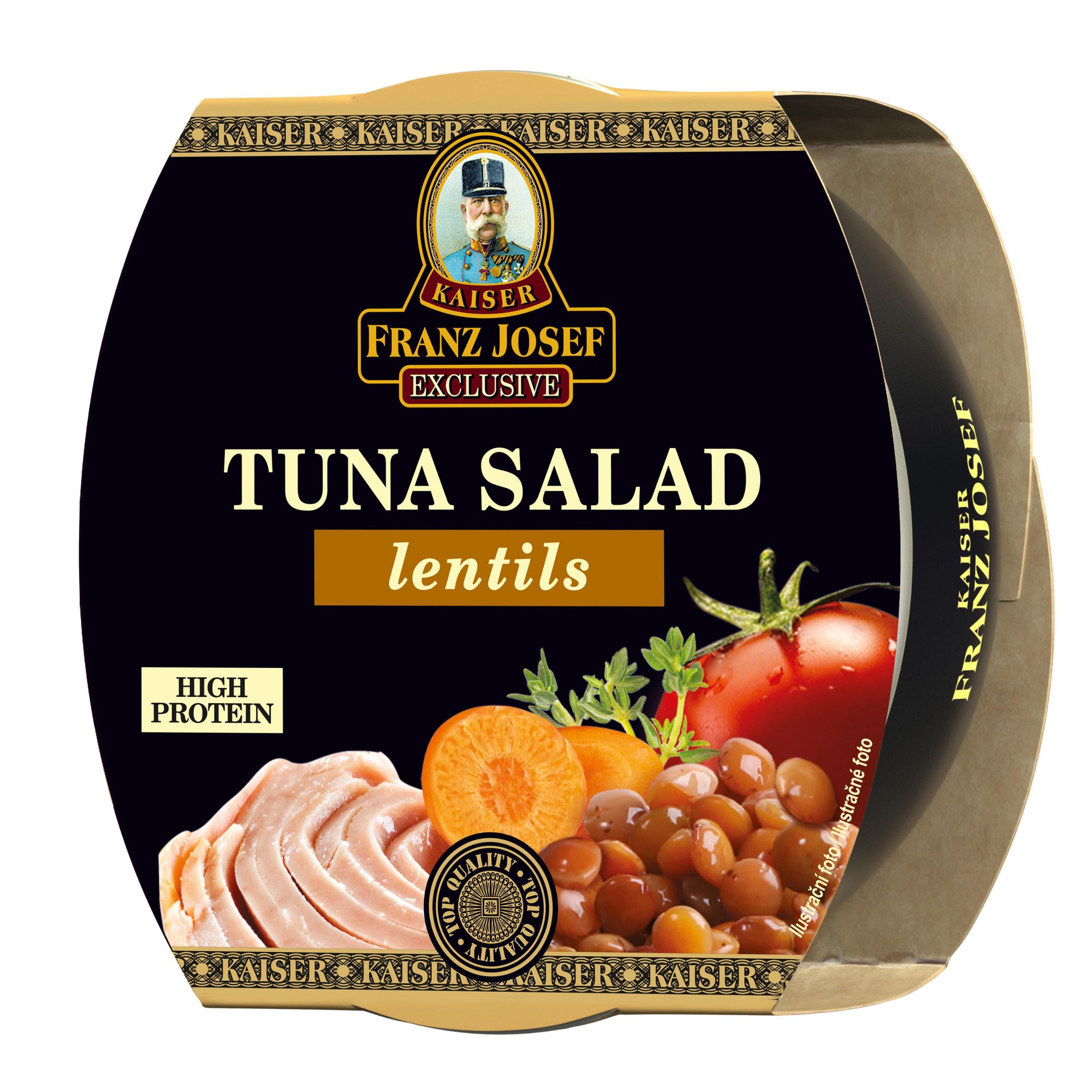 Trvanlivé potraviny - Franz Josef Kaiser Tuňákový salát čočka 160g