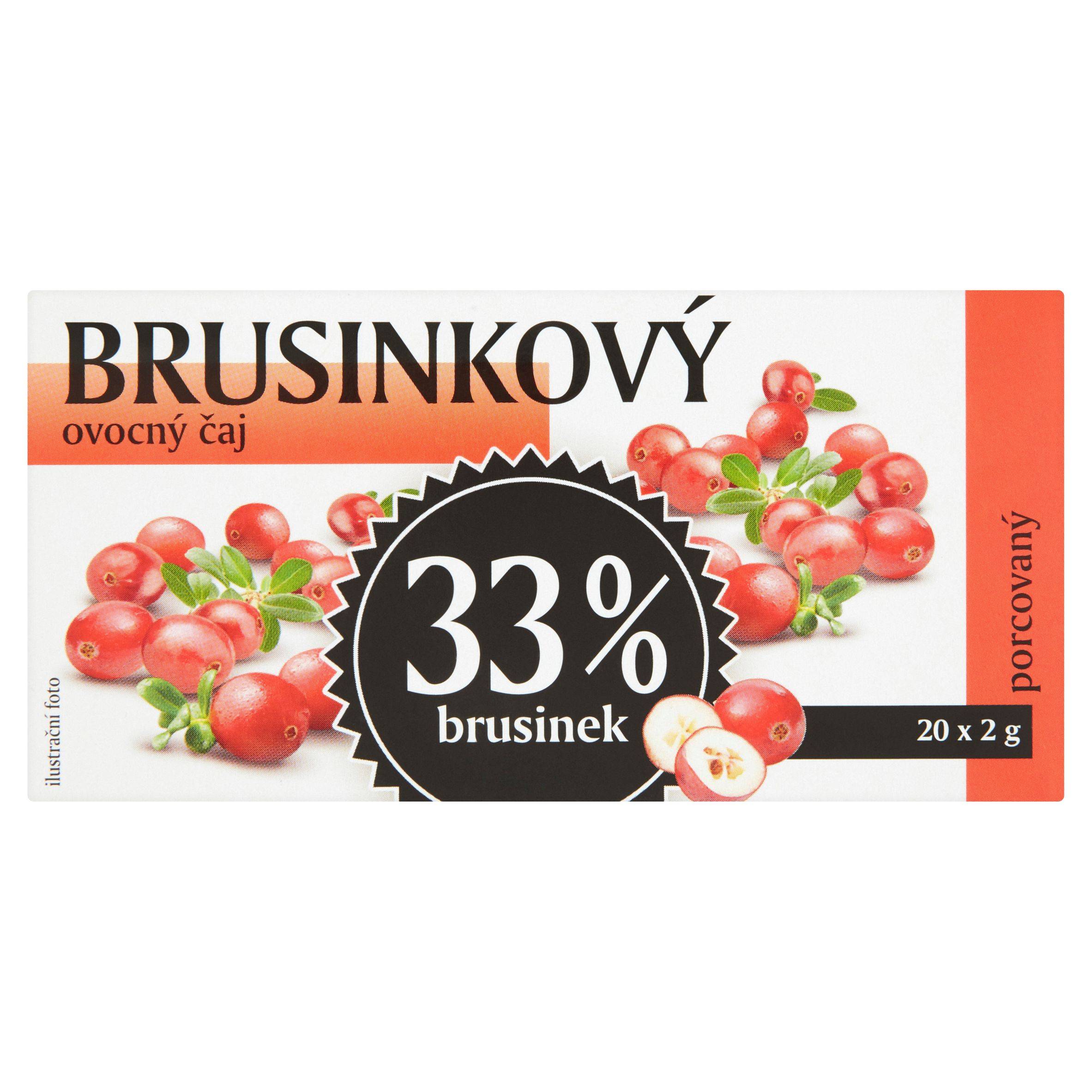 Nápoje - Frape Brusinkový ovocný čaj 33% brusinek 40 g