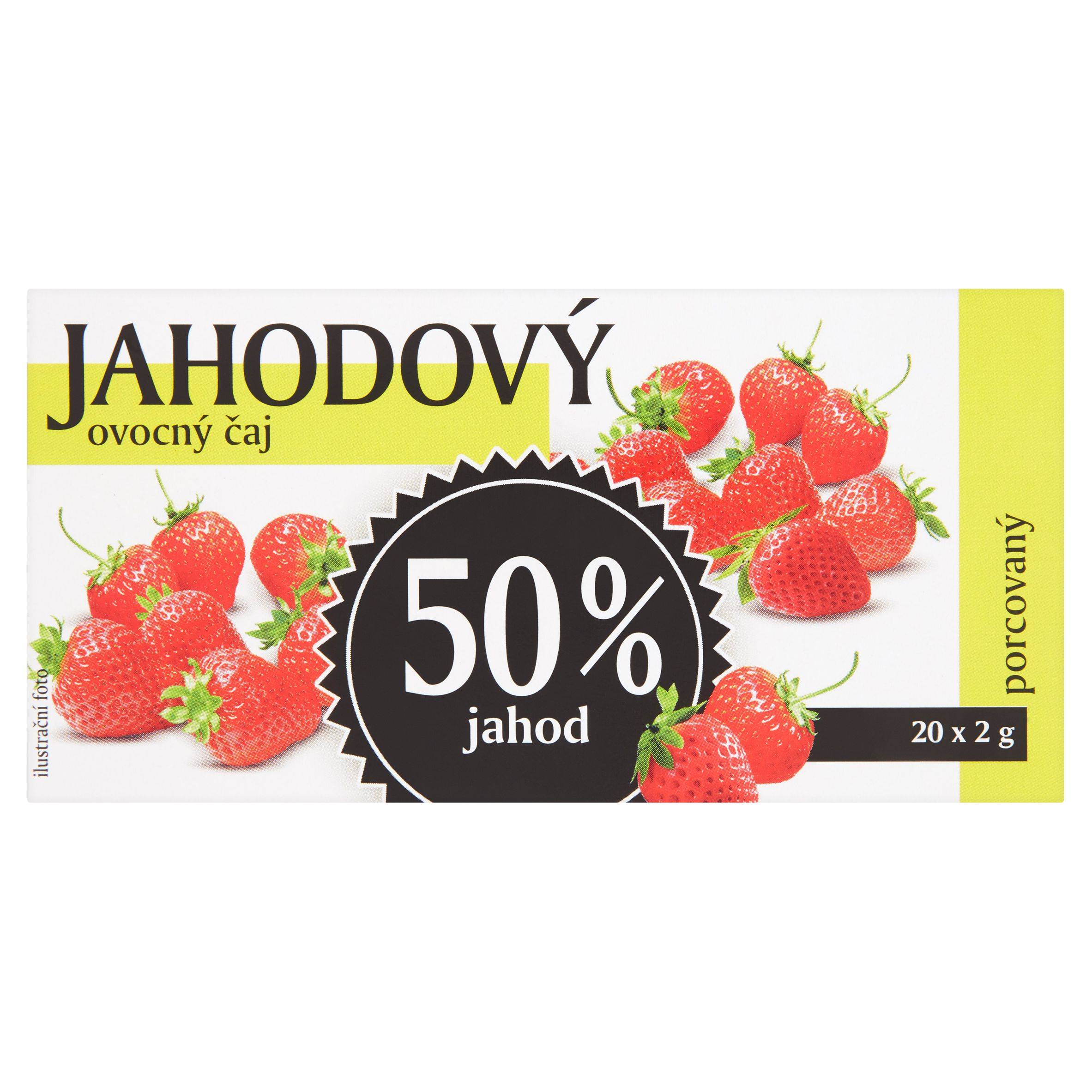 Nápoje - Frape Jahodový ovocný čaj 50% 40 g
