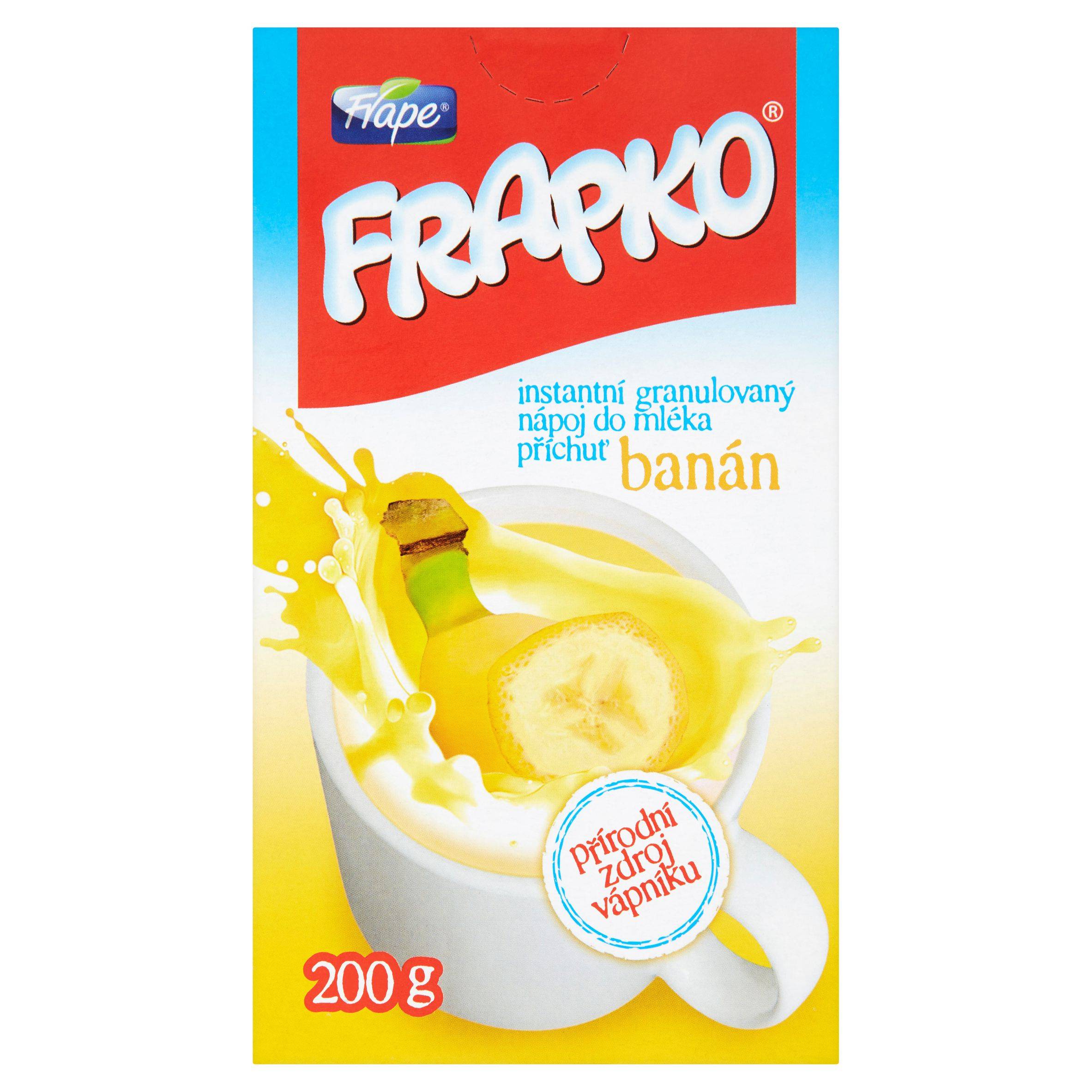 Mléčné a chlazené - Frapko Instantní granulovaný nápoj do mléka banán 200 g