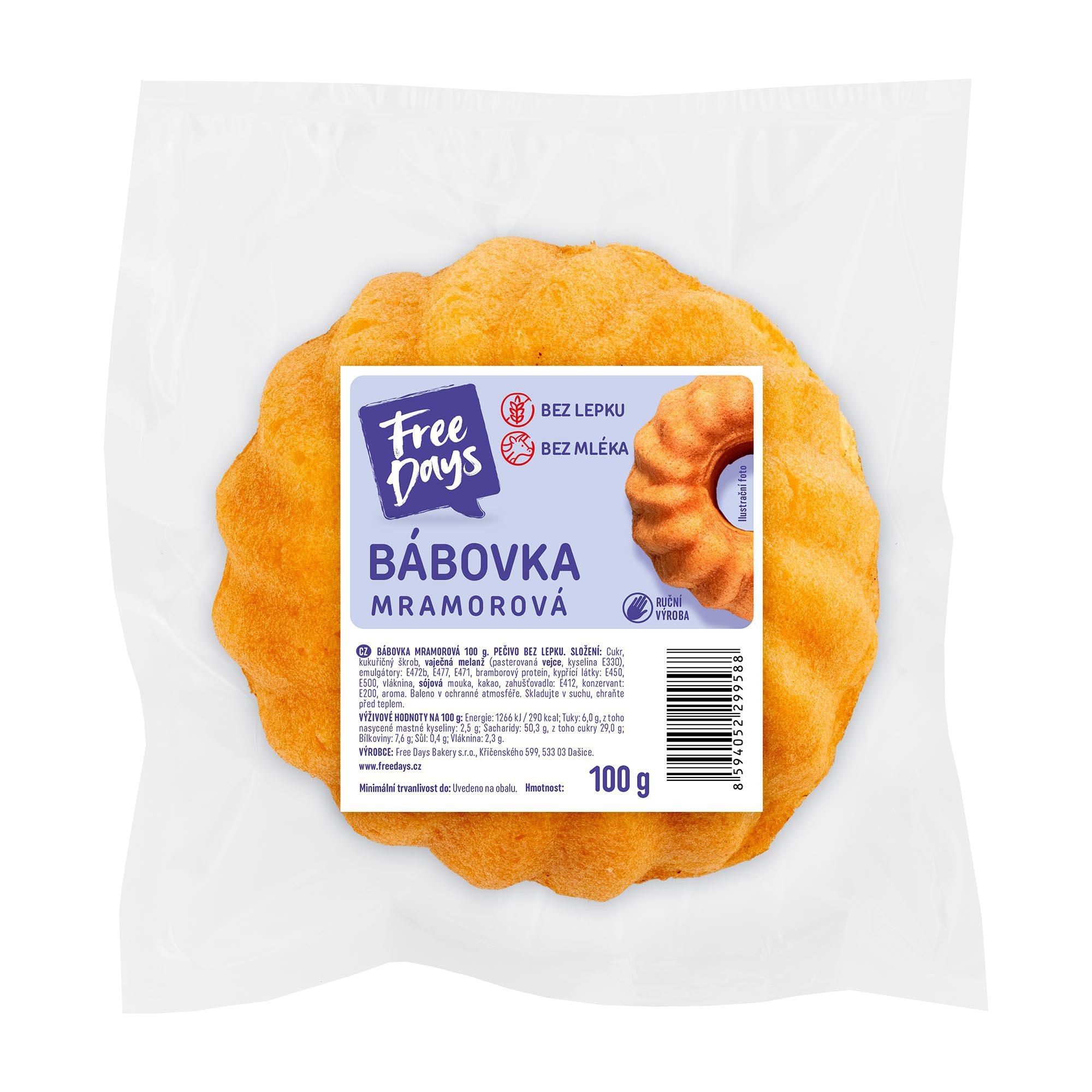Zdravý svět - Free Days Bábovka mramorová 100 g