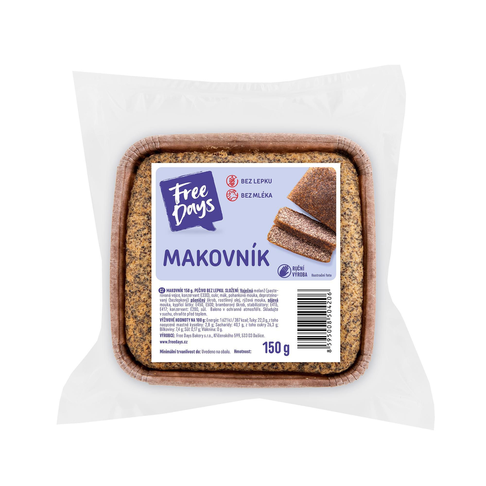 Zdravý svět - Free Days Makovník 150g