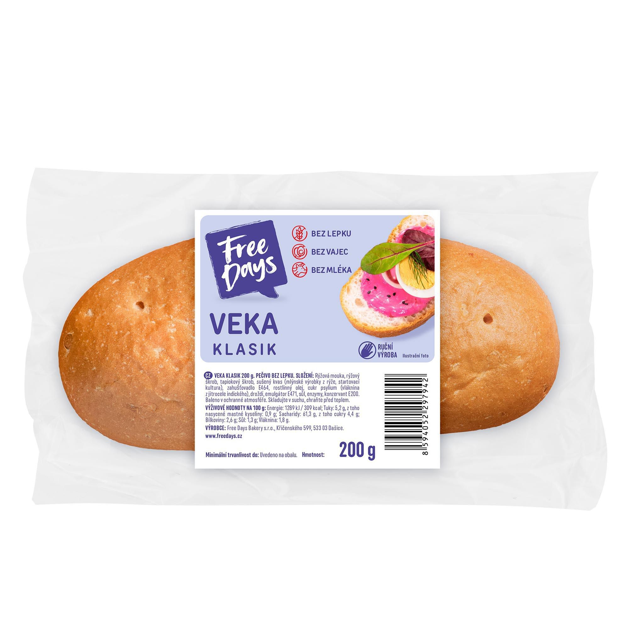 Pekárna a cukrárna - Free Days Veka bezlepková 200 g