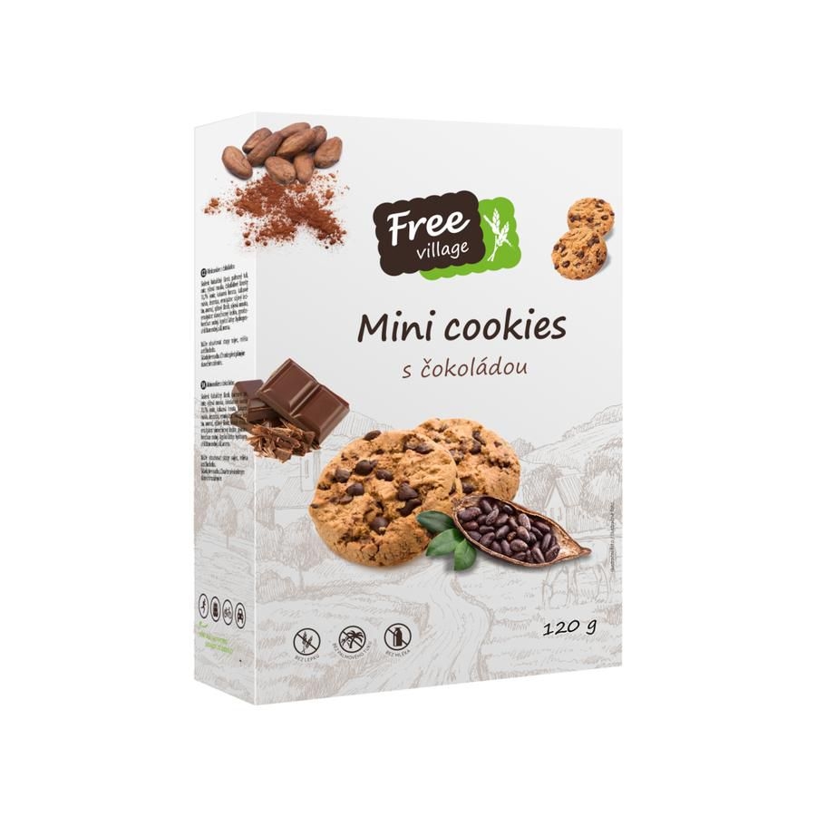Zdravý svět - Free Village Mini cookies bez lepku 120 g