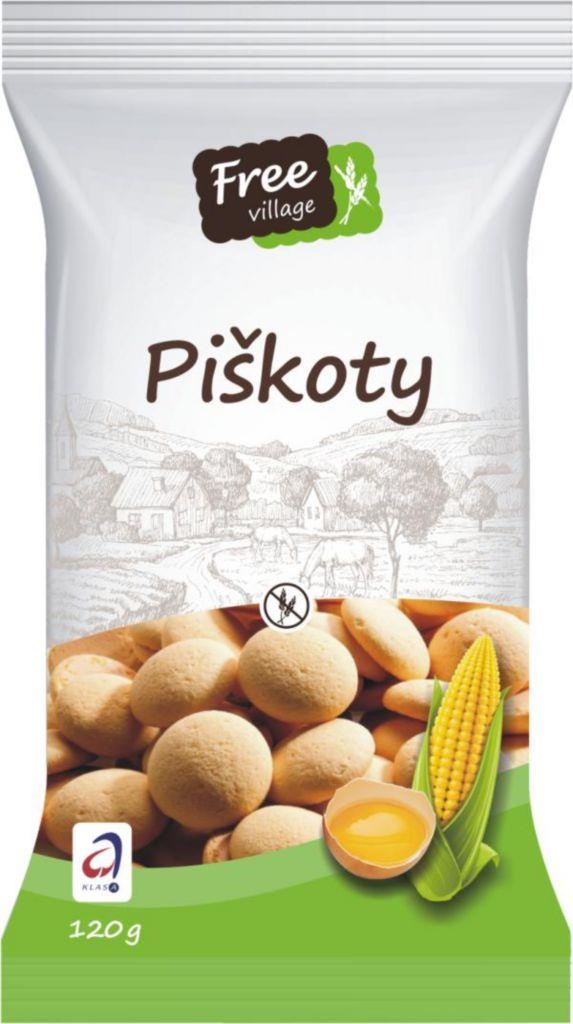 Zdravý svět - Free Village Piškoty bez lepku 120 g