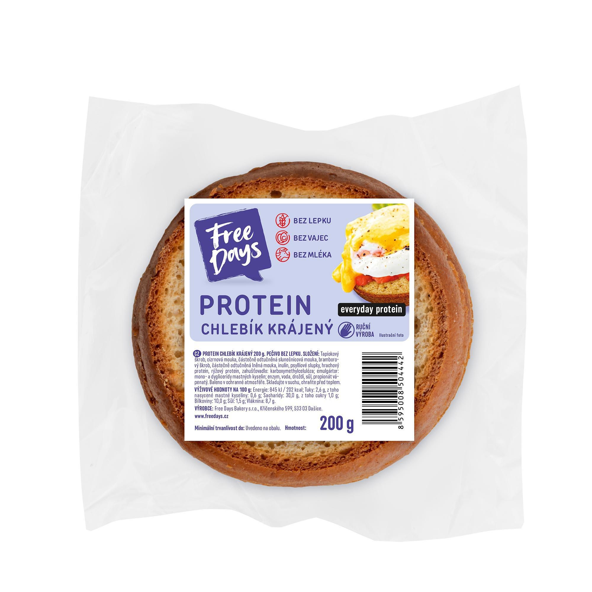 Zdravý svět - FreeDays Protein chlebík krájený 200g