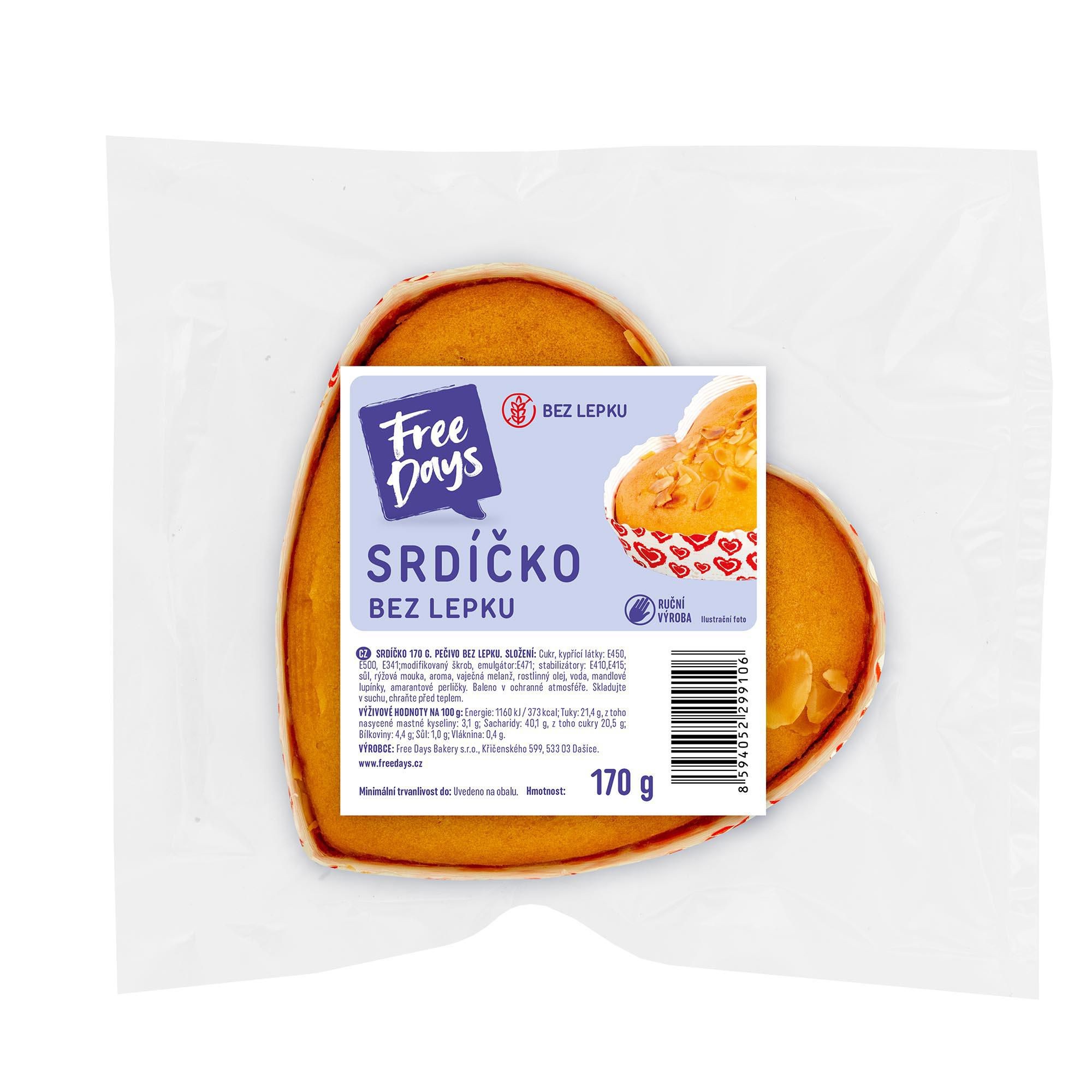Zdravý svět - FreeDays Srdíčko 170g