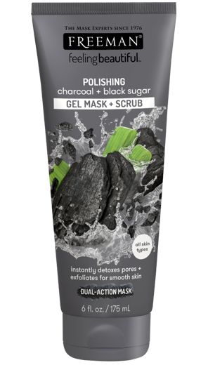 Drogerie a kosmetika - Freeman Čisticí pleťová maska dřevěné uhlí & černý cukr 175 ml