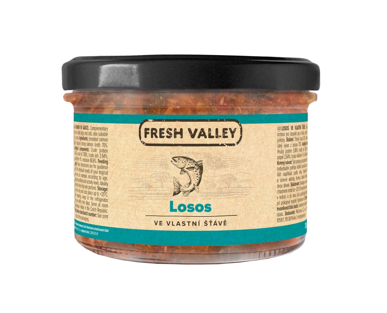 Svět zvířat - Fresh Valley losos ve vlastní štávě 200g