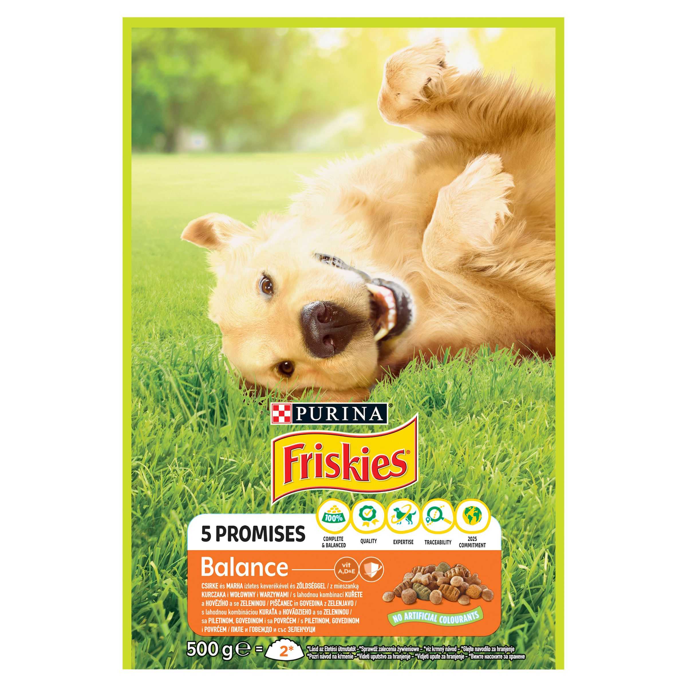 Svět zvířat - Friskies Pro dospělé psy Balance s kuřetem a zeleninou 500g