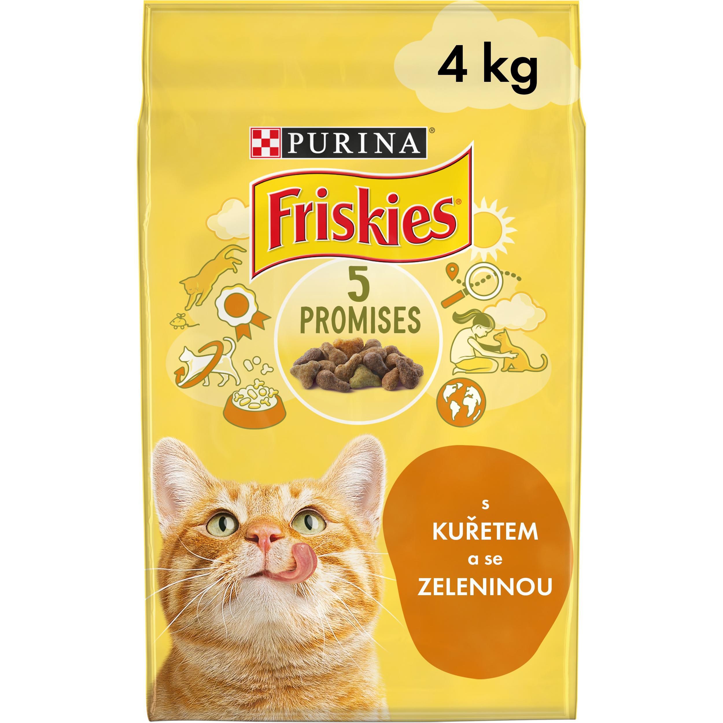 Svět zvířat - Friskies S kuřetem a přidanou zeleninou 4 kg