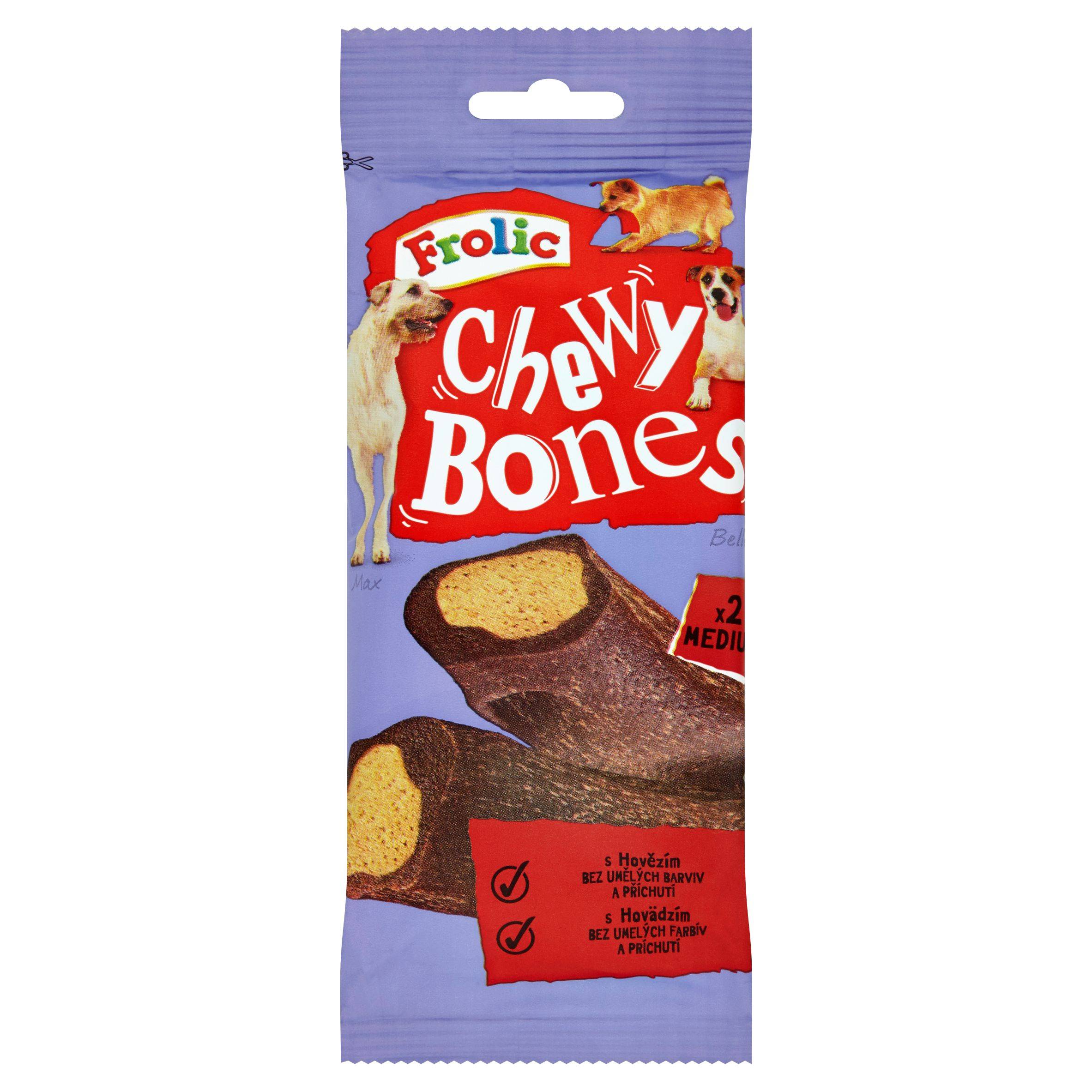 Svět zvířat - Frolic Žvýkací kosti s hovězím masem doplňkové krmivo pro dospělé psy 2ks 170 g
