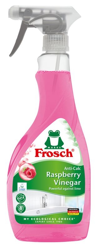Drogerie a kosmetika - Frosch čistič na vodní kámen s malinovým octem 500 ml