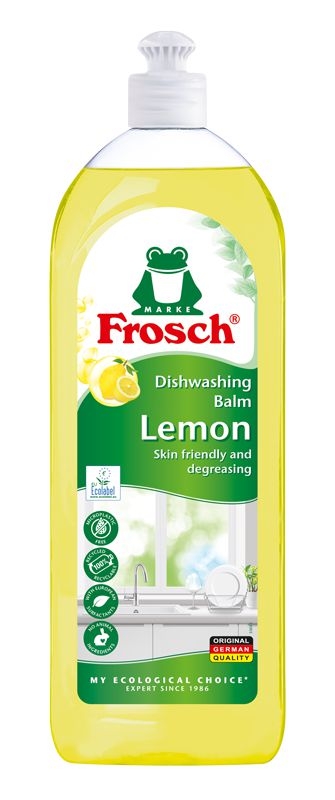 Drogerie a kosmetika - Frosch Ecological Balzám pro mytí nádobí citrón 750 ml