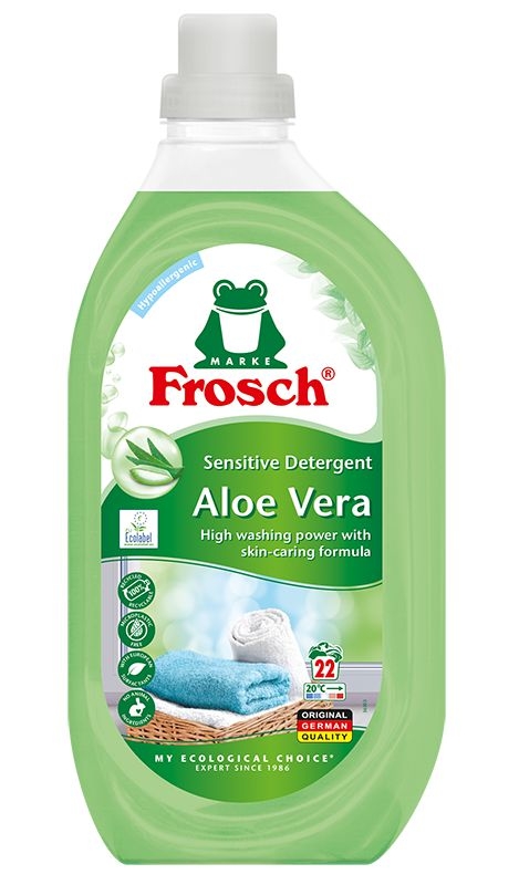 Drogerie a kosmetika - Frosch Ecological Prací prostředek sensitive aloe vera 1,5 l 22 praní