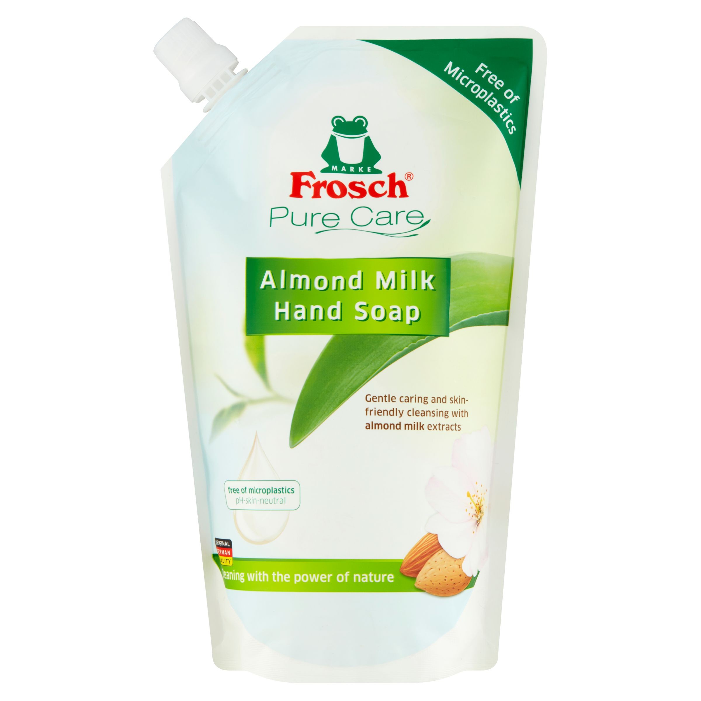 Drogerie a kosmetika - Frosch EKO Tekuté mýdlo  Mandlové mléko náhradní náplň 500 ml