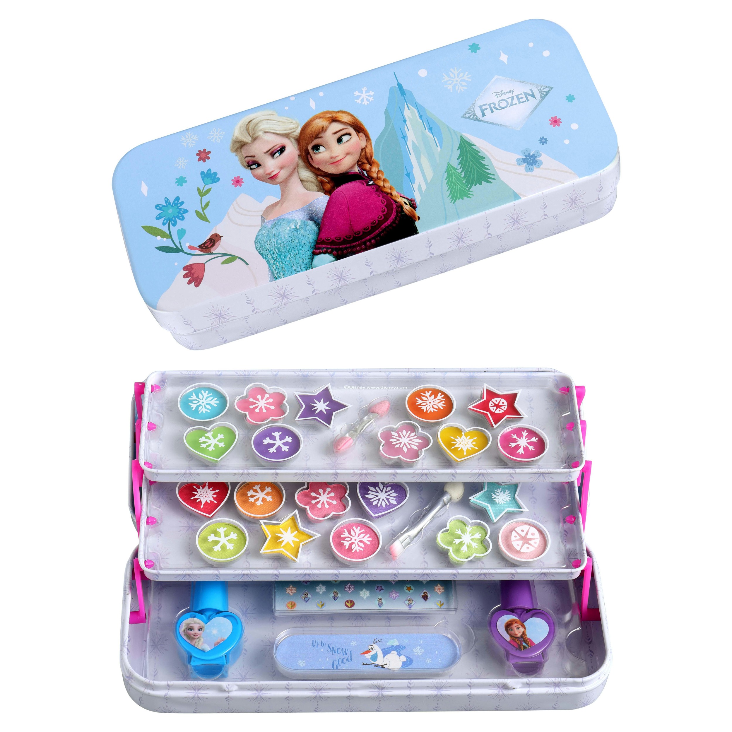 Drogerie a kosmetika - Frozen make-up paletka se třemi přihrádkami