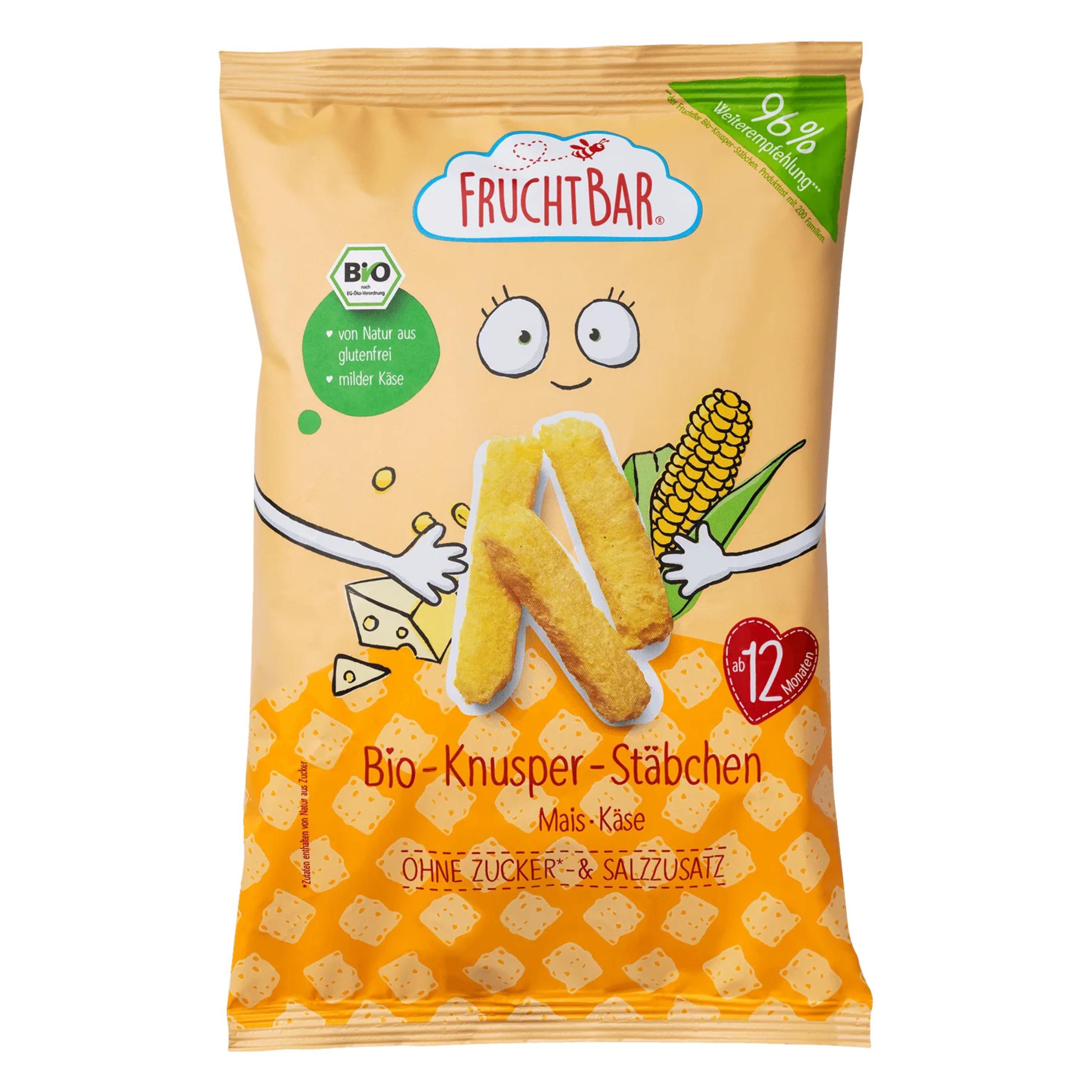 Zdravý svět - Fruchtbar BIO Kukuřičné křupky se sýrem 30g