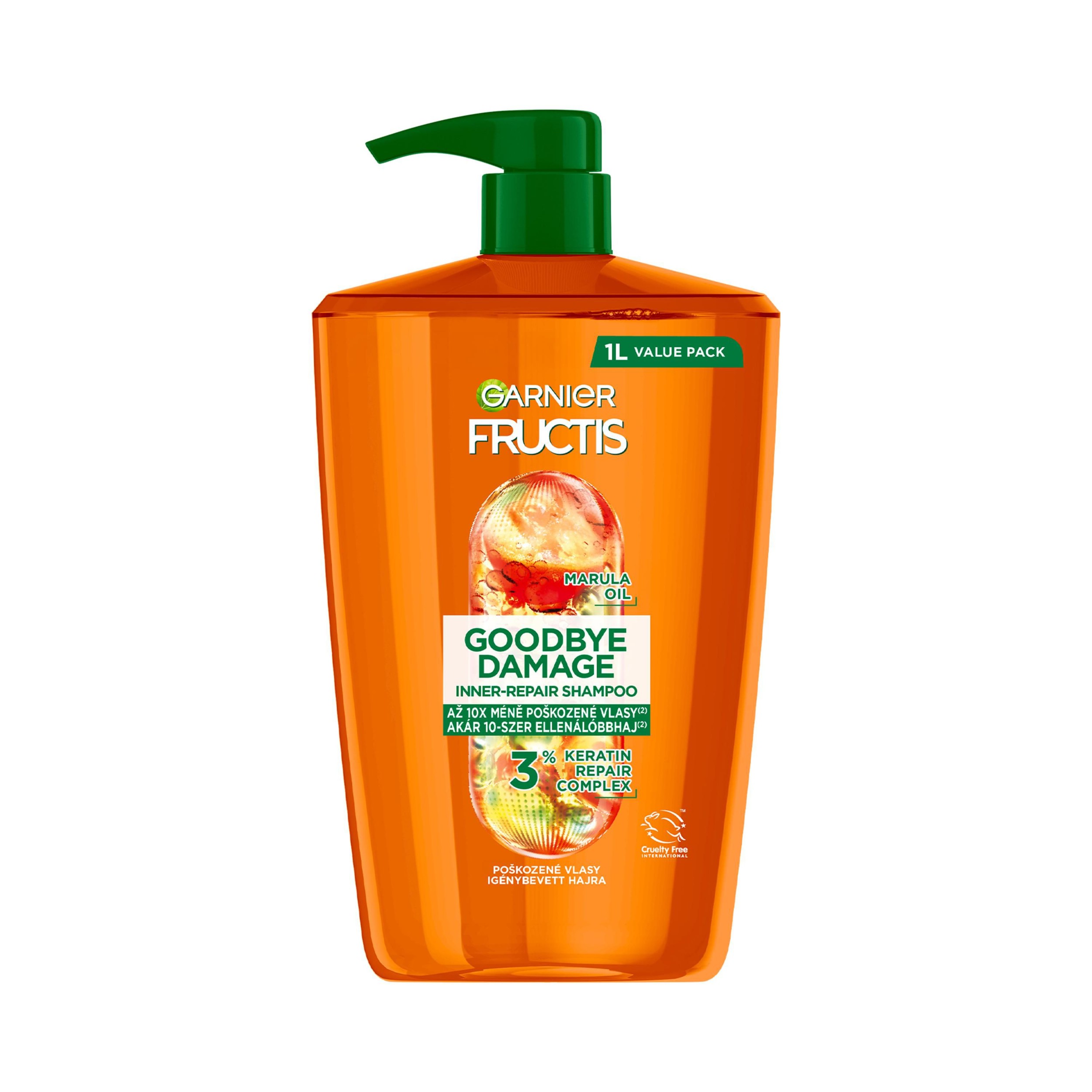 Drogerie a kosmetika - Fructis & Fruc.Style Goodbye Damage šampon na vlasy 1000 ml